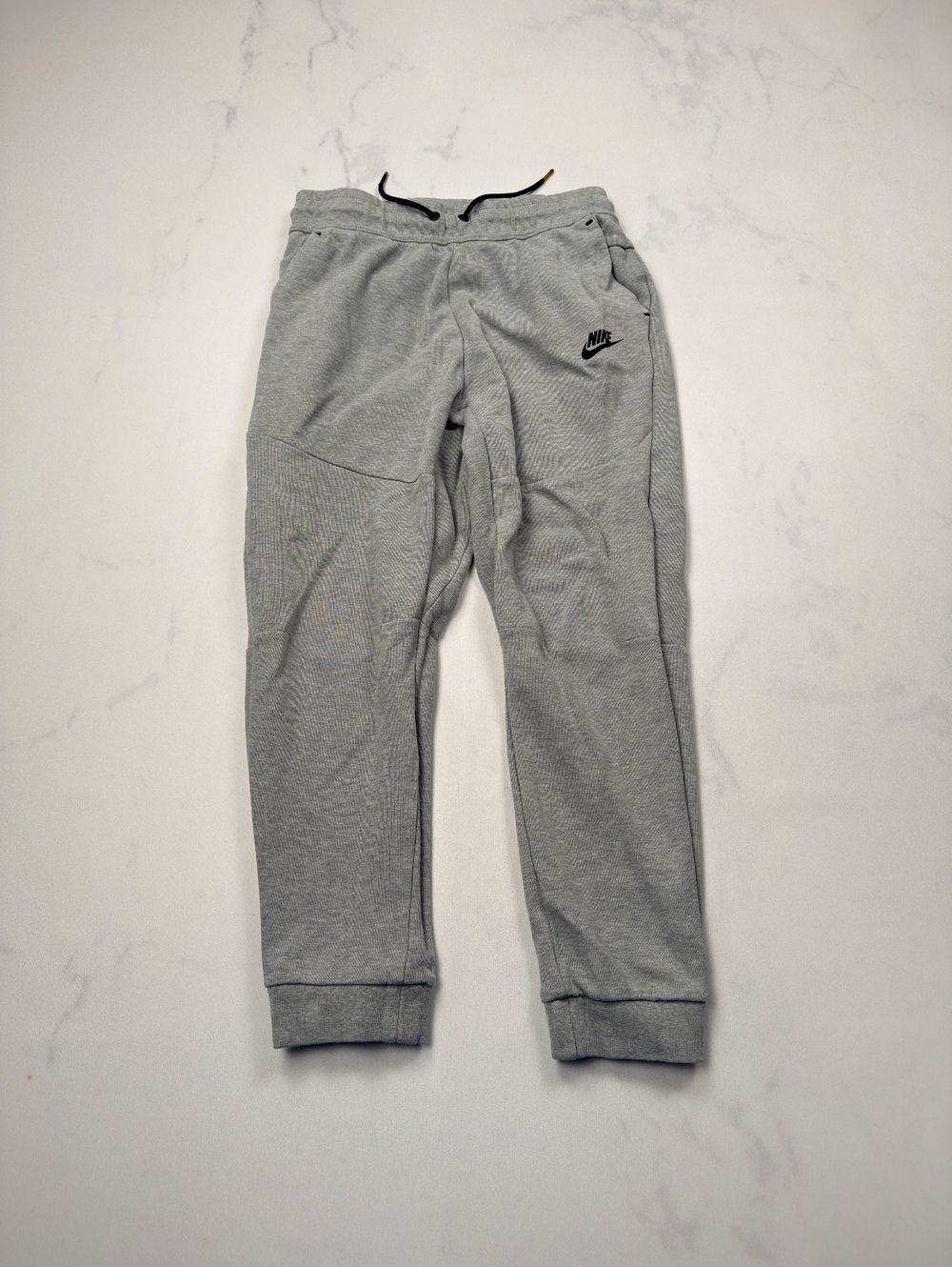 Nike Tech Sweatpants Gray Logo Drawstring Waist - Boys XL